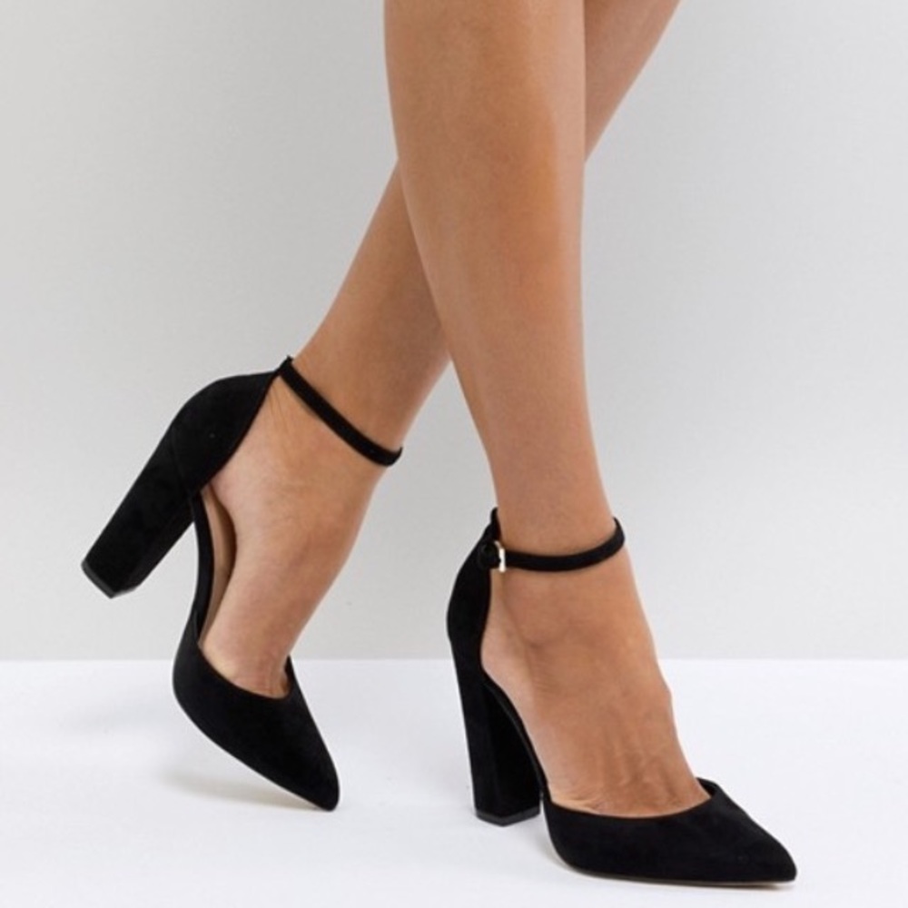 Aldo "Nicholes" olive green block heel pumps